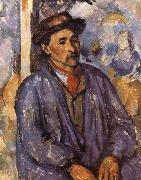 Paul Cezanne farmers wearing a blue jacket Spain oil painting artist